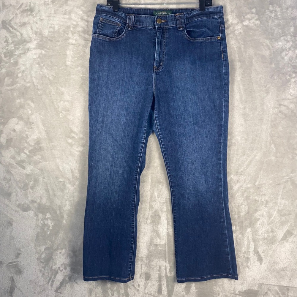 LRL Lauren Jeans Co Ralph Lauren Women's Dark Wash Bootcut Jeans Size 12